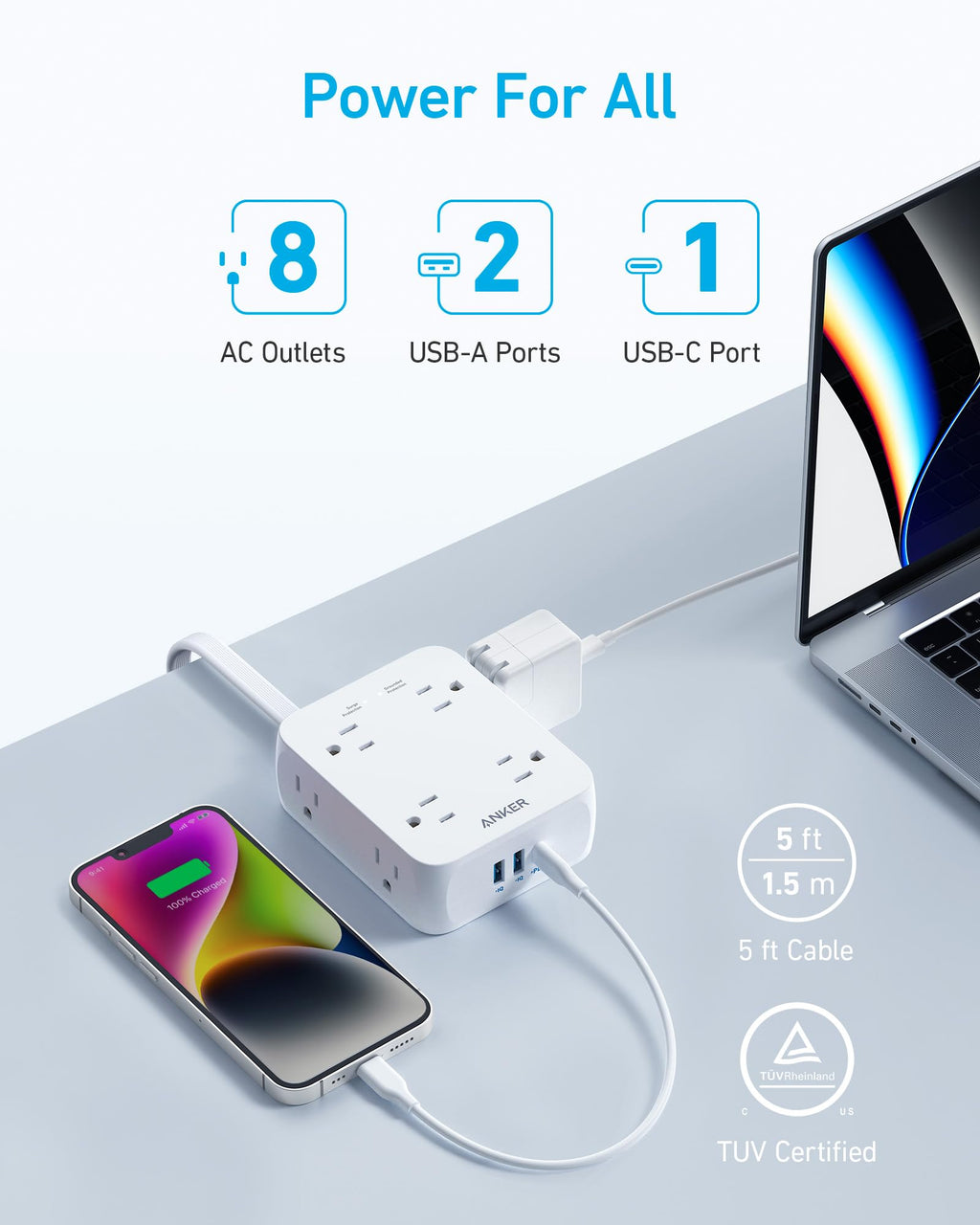 Multiprise USB Anker <b>341</b>