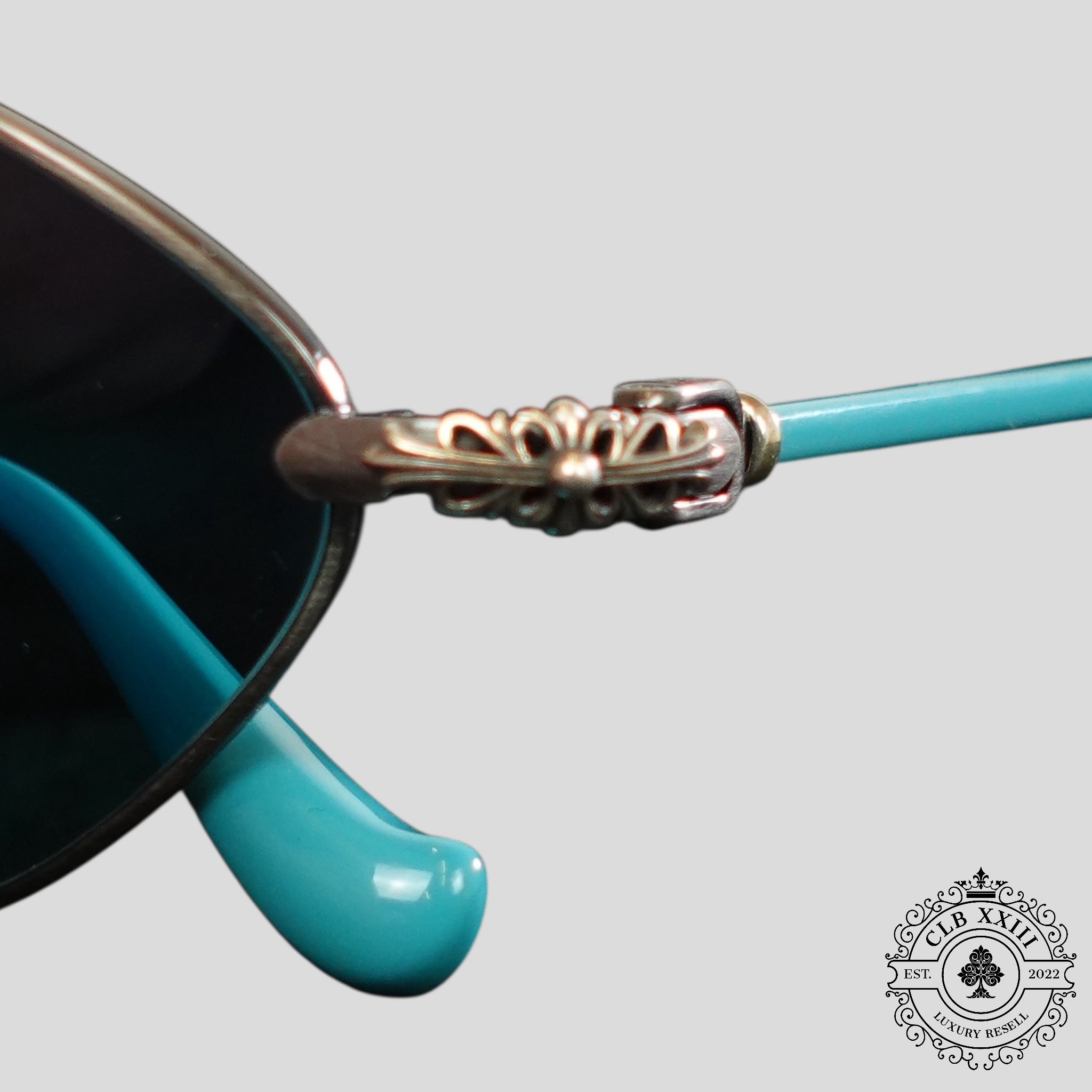 Chrome Hearts Diamond Dog Sunglasses in Blue