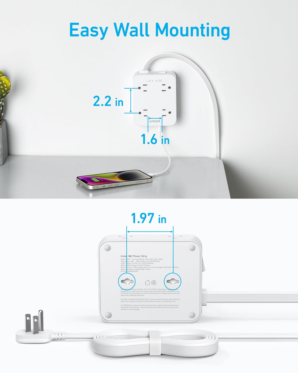 Multiprise USB Anker <b>341</b>