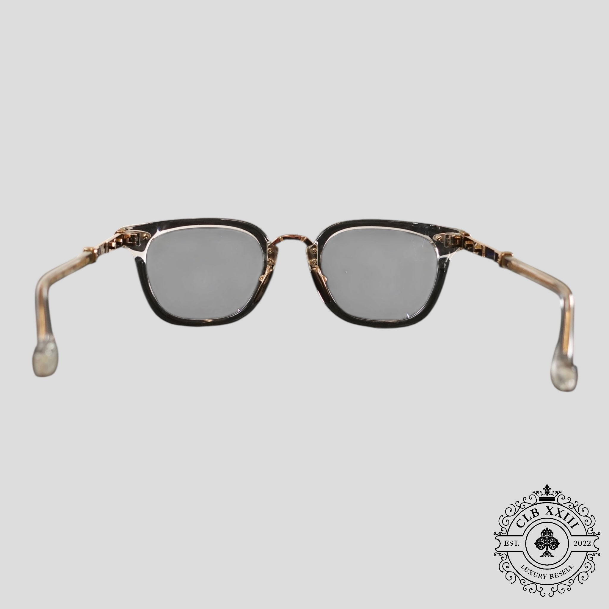 Chrome Hearts Tittansluvr Glasses in Clear/Gold