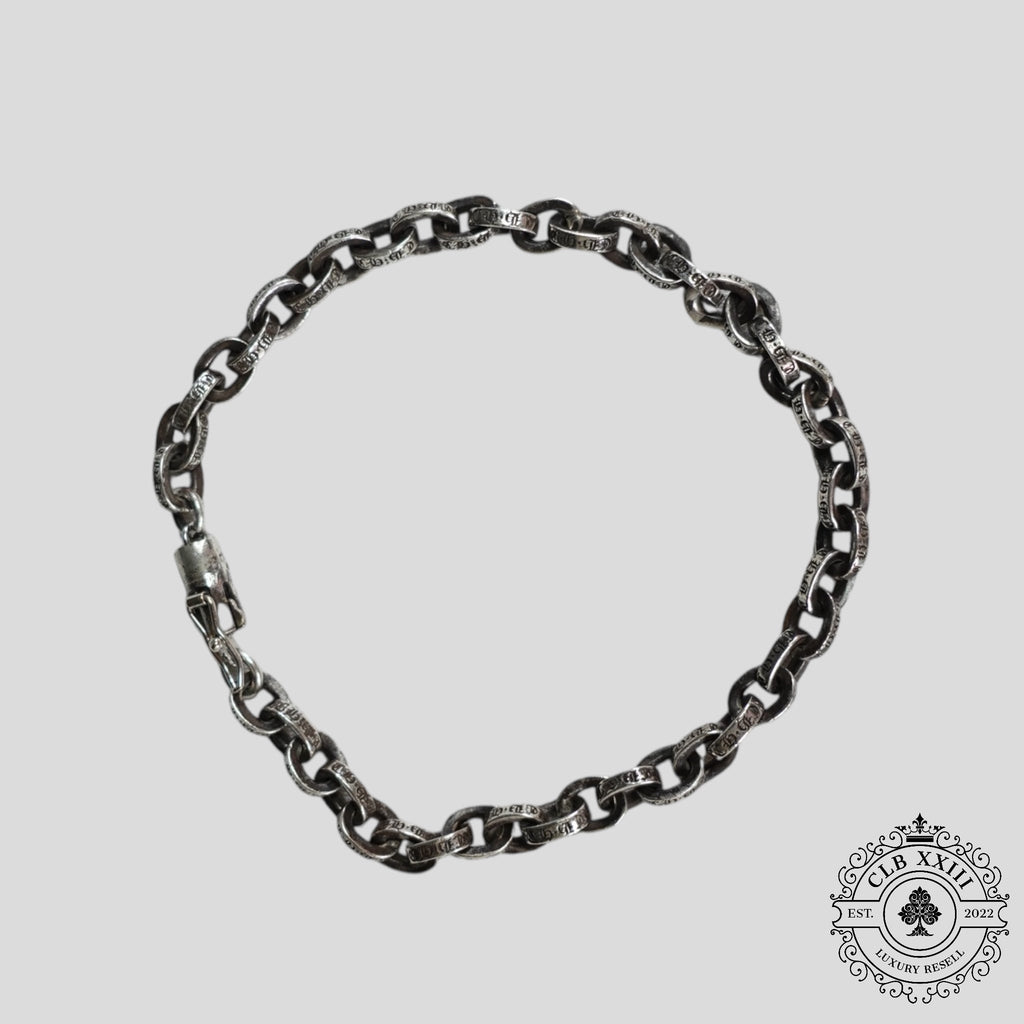 Chrome Hearts Paper Chain Bracelet in Silver