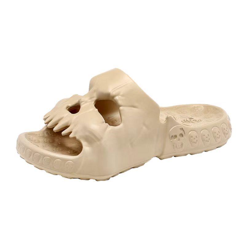 Pantoufles tête de mort Halloween