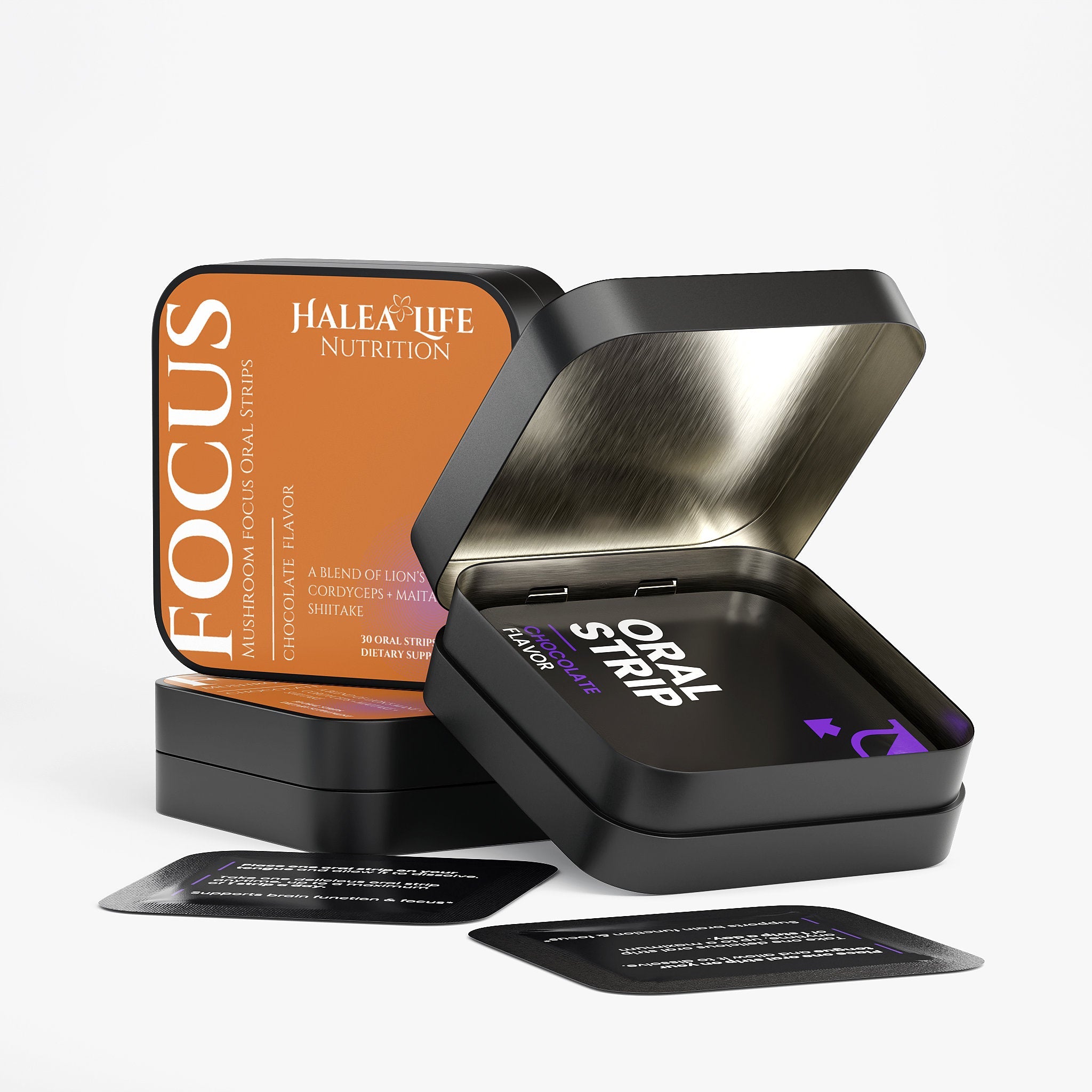 Focus & Vitality Strips - Lions Mane, Cordyceps & More
