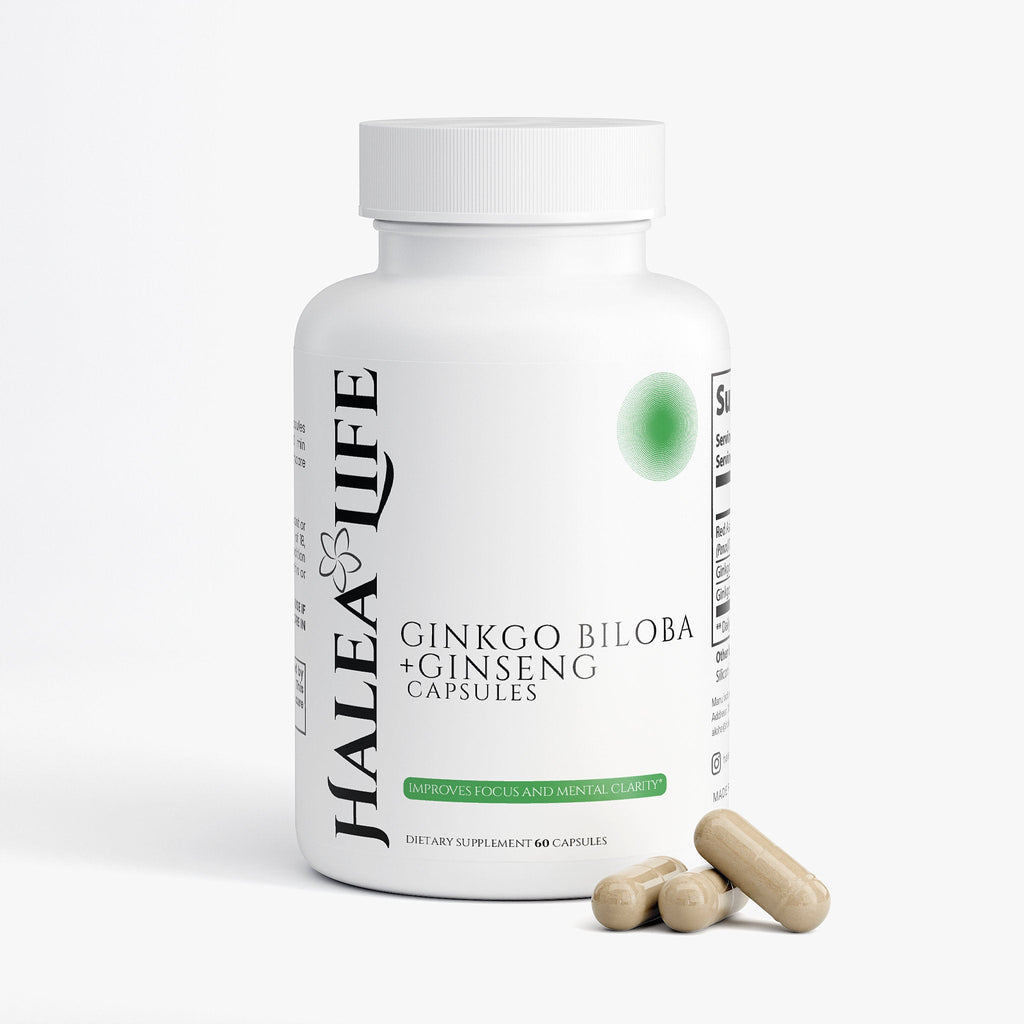 Ginseng & Ginkgo Biloba Capsules | Focus & Energy Support
