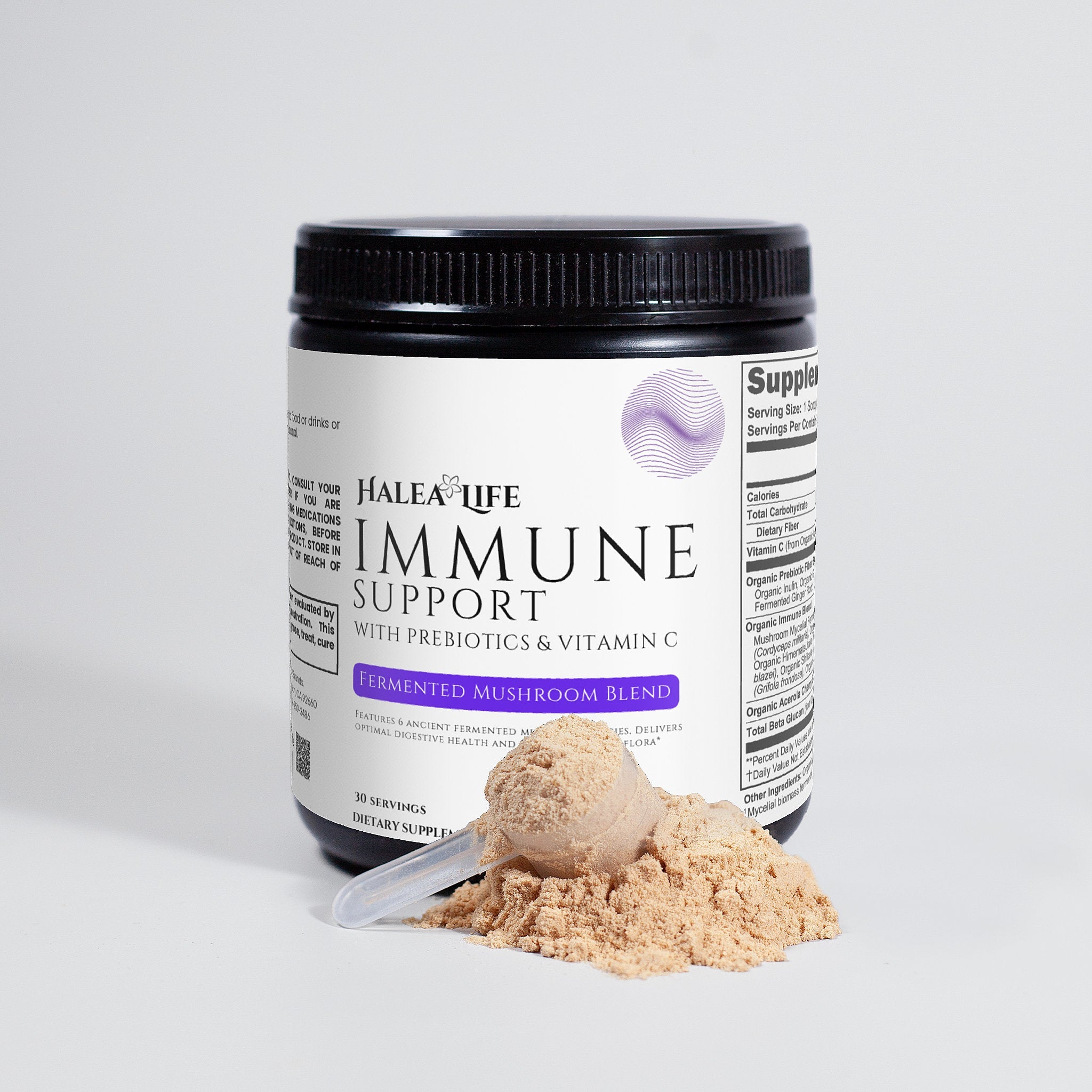 Immune Support Fermented Mushroom and Prebiotic Blend