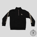 Chrome Hearts CH Embroidered Quarter Zip in Black