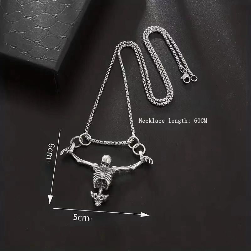 Pendentif crâne d'Halloween