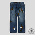 Chrome Hearts Cross Patch Turbo Diesel Jeans