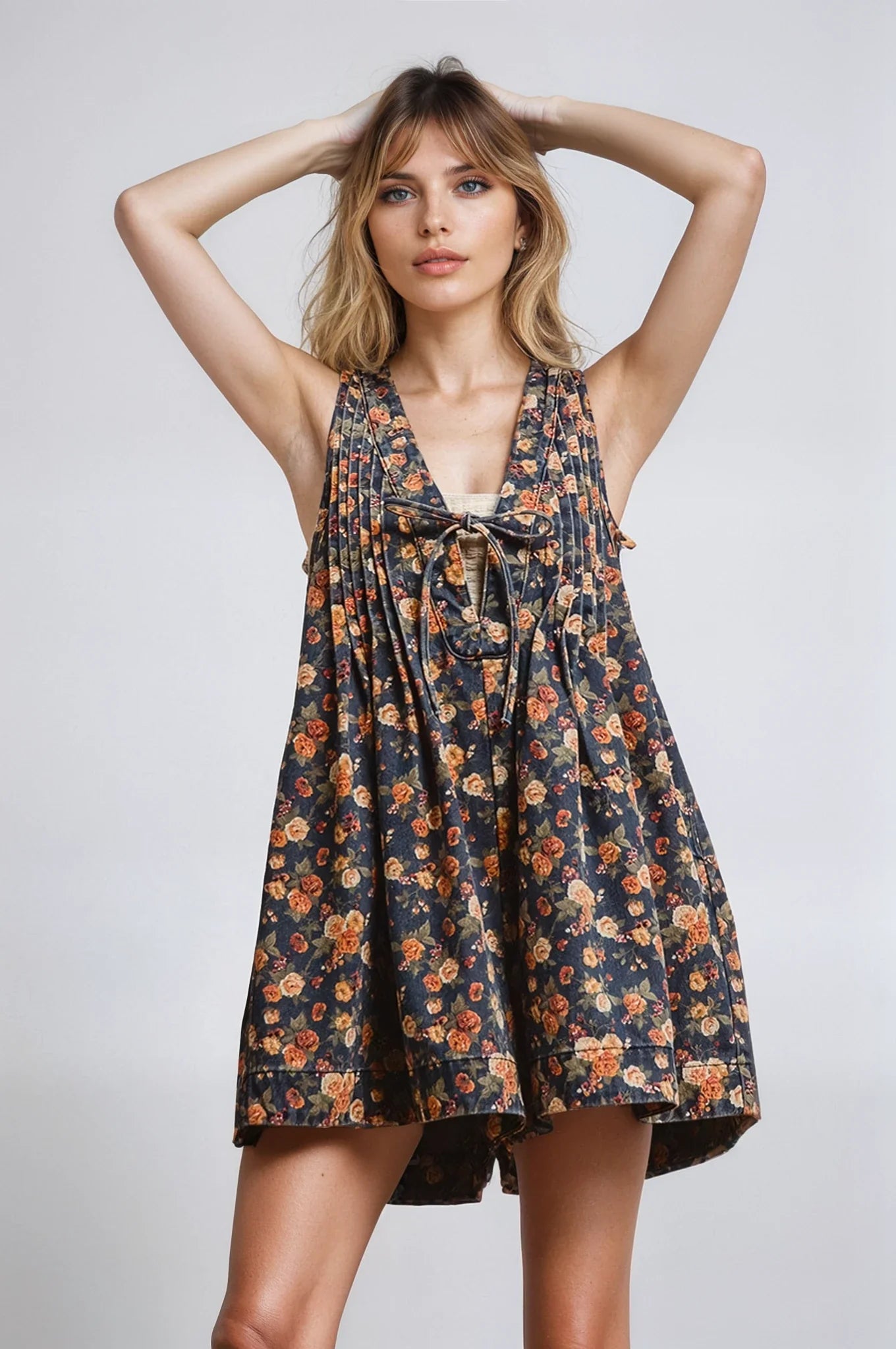 Salopette en jean Vintage Bloom
