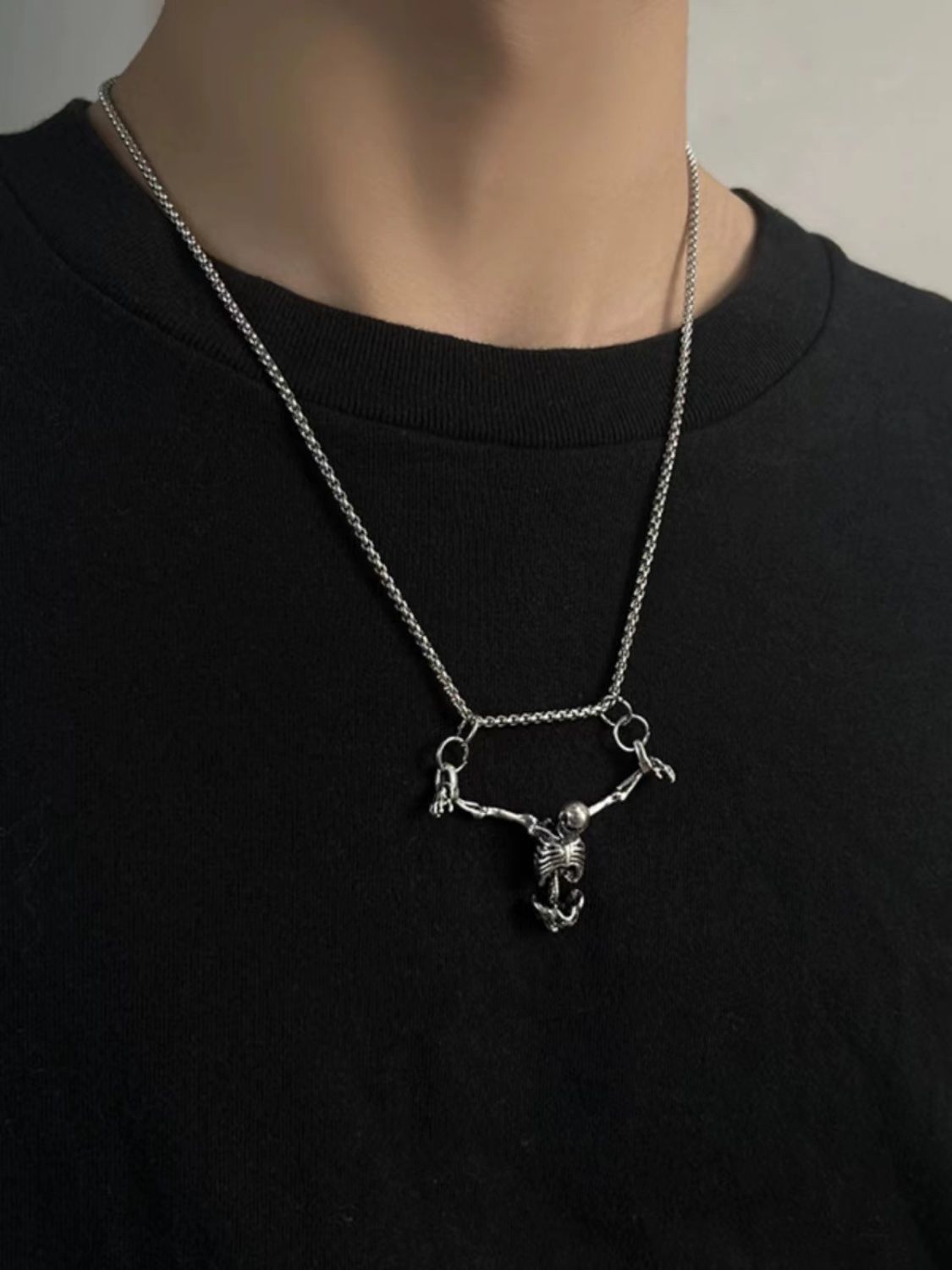 Pendentif crâne d'Halloween