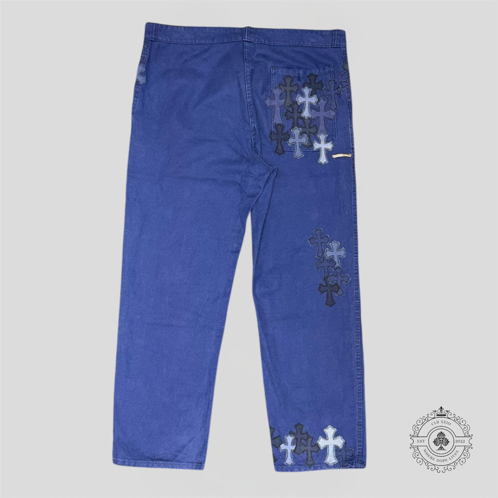 Chrome Hearts French Work Pants in Blue