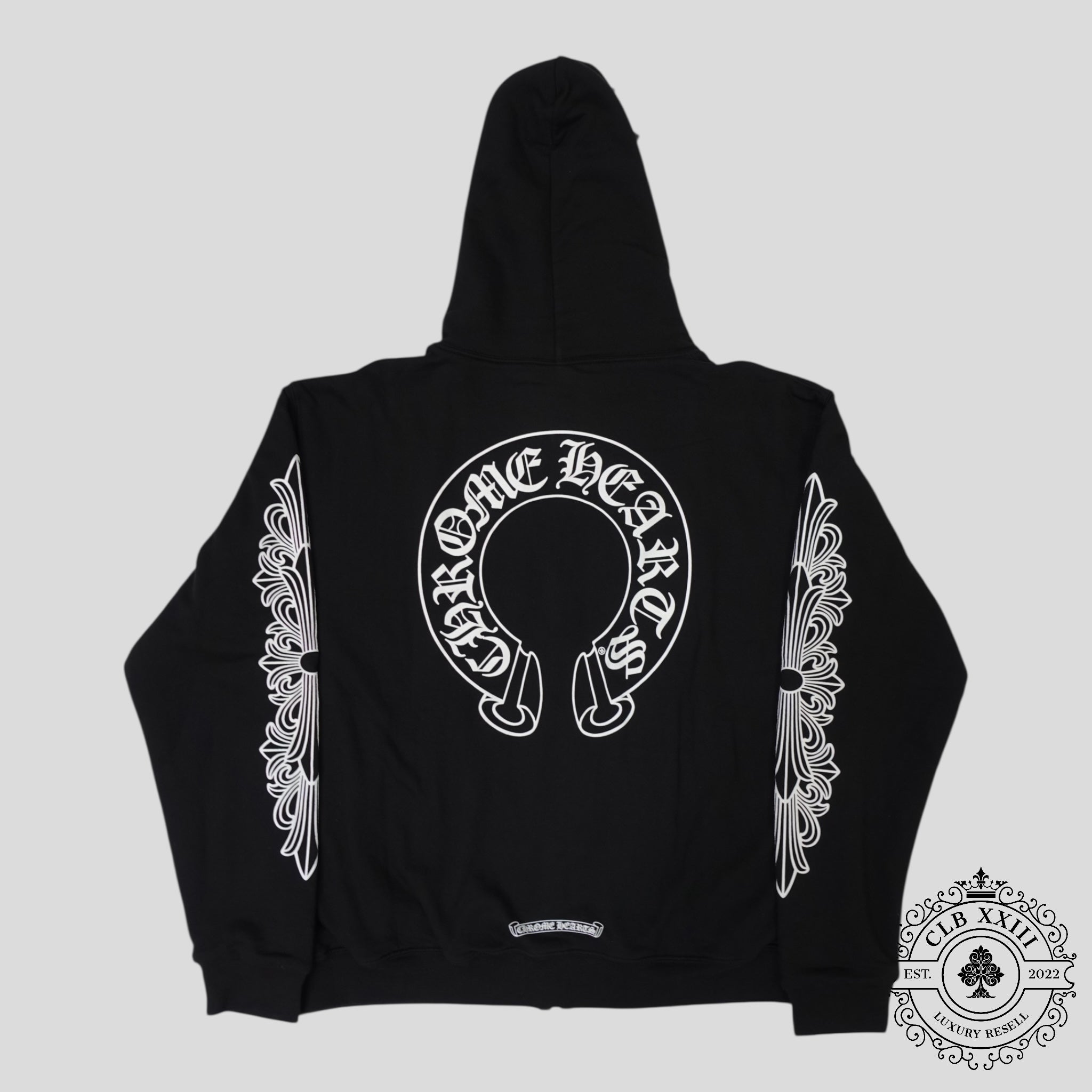 Chrome Hearts Thermal Lined Horseshoe Zip Up Hoodie