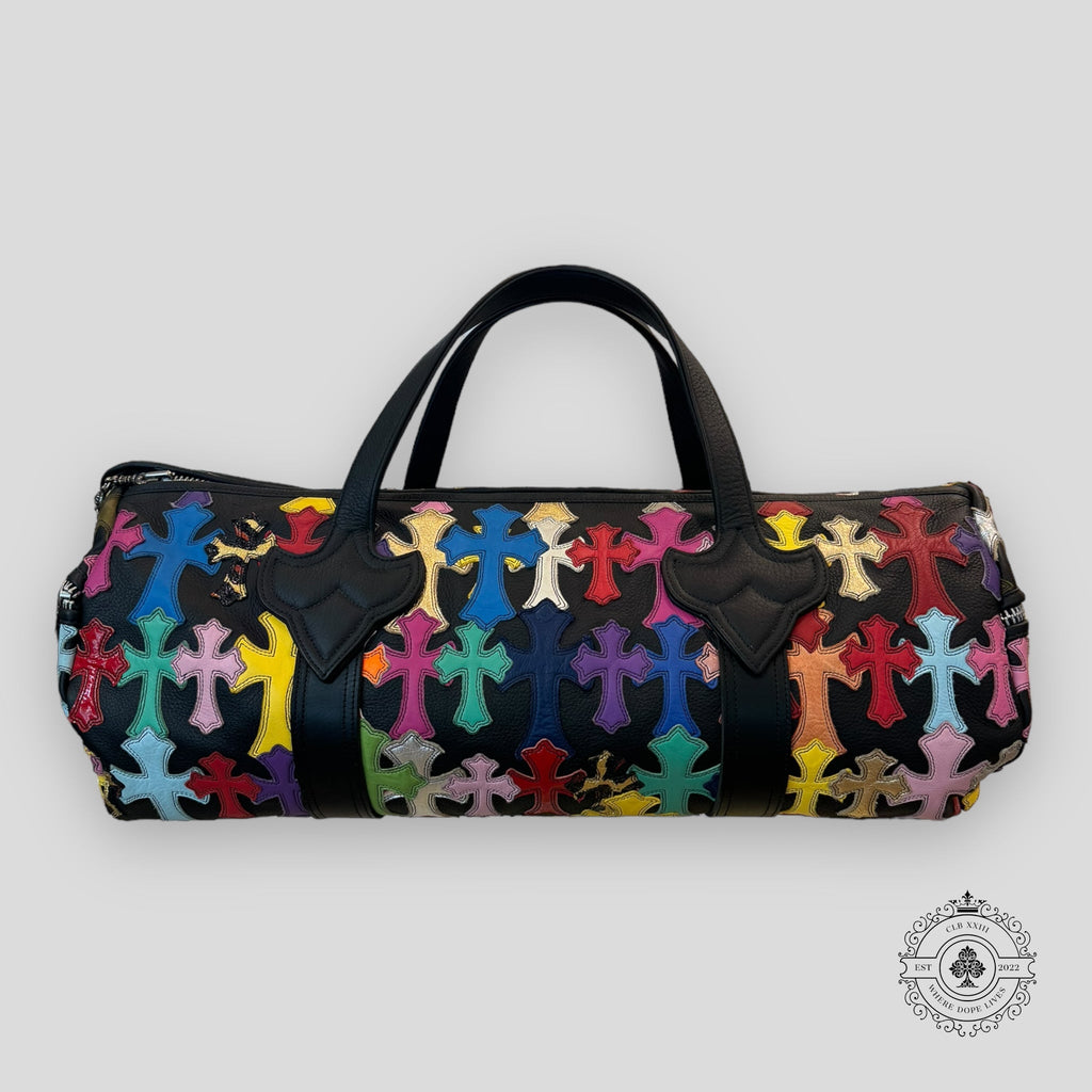 Chrome Hearts Multicolor Cross Patch Duffle Bag