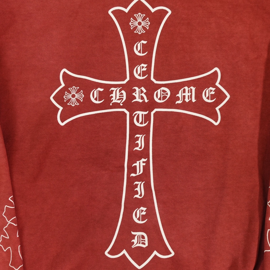 Chrome Hearts Certified Chrome Hoodie in Red