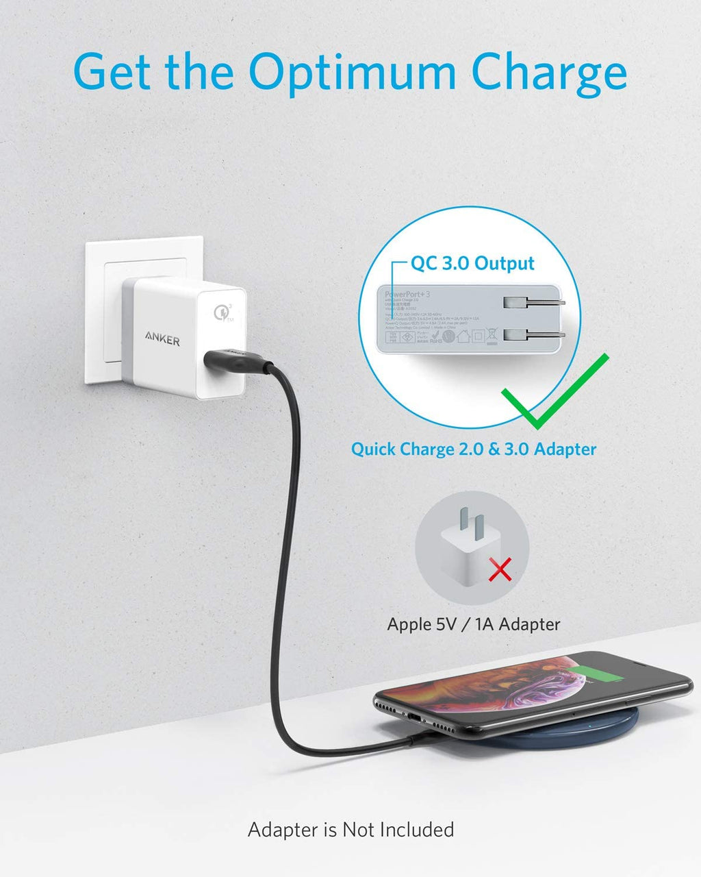Chargeur sans fil Anker <b>313</b> (Pad)