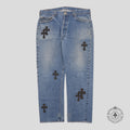 Chrome Hearts Cross Patch Levi 501 Jeans