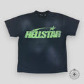 Hellstar Classic Logo Tee in Black/Green