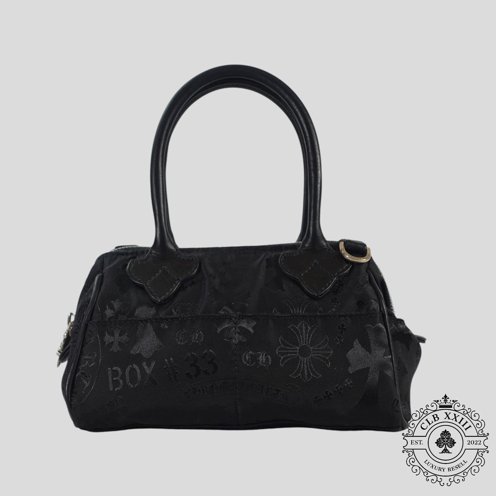 Chrome Hearts Multi Motif Nylon Mini Handbag in Black