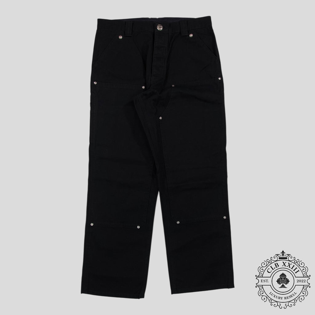Chrome Hearts Double Knee Carpenter Pants in Black