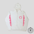 Chrome Hearts Horseshoe Logo Hoodie in White/Pink