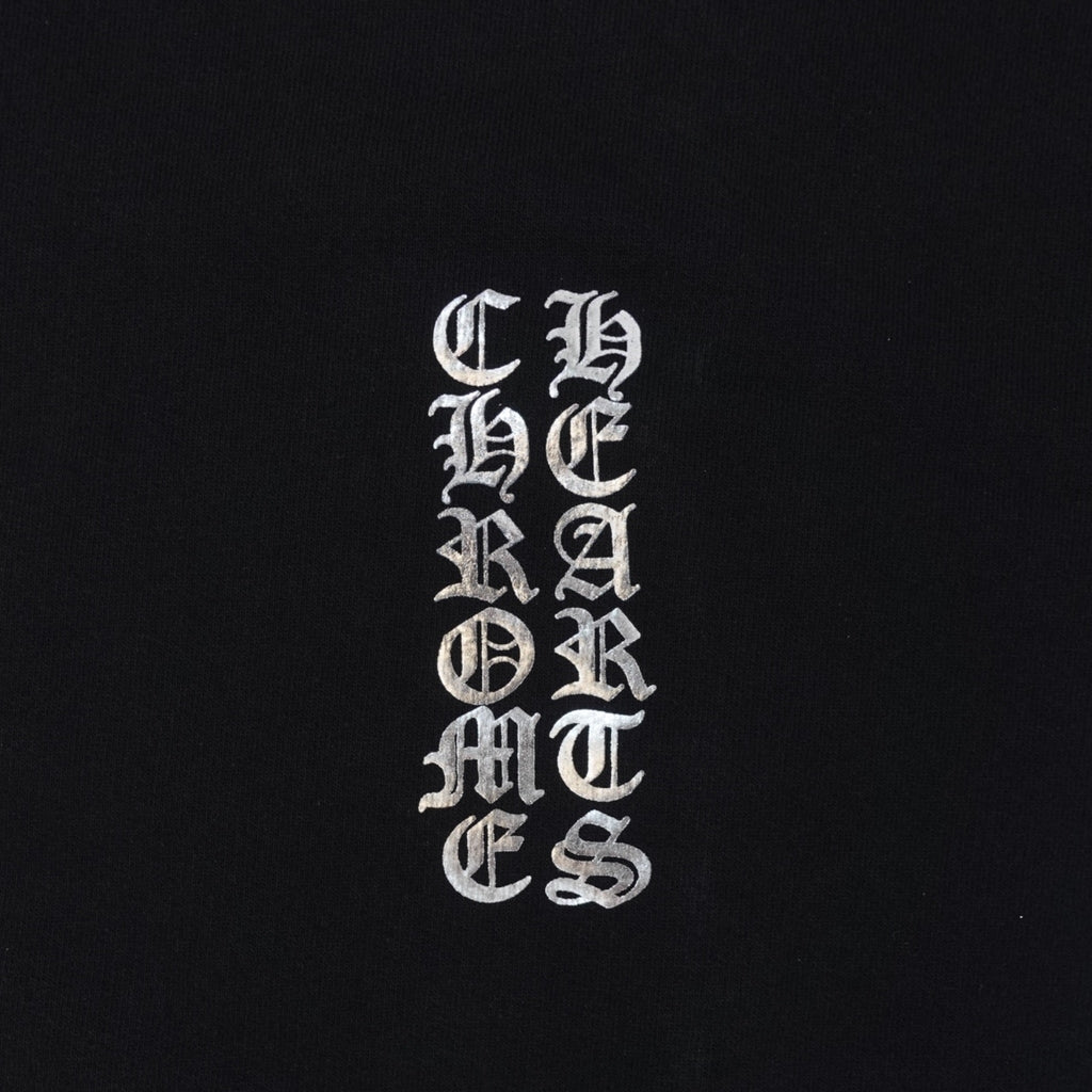 Chrome Hearts 1988 Vertical Logo Hoodie in Black/Silver
