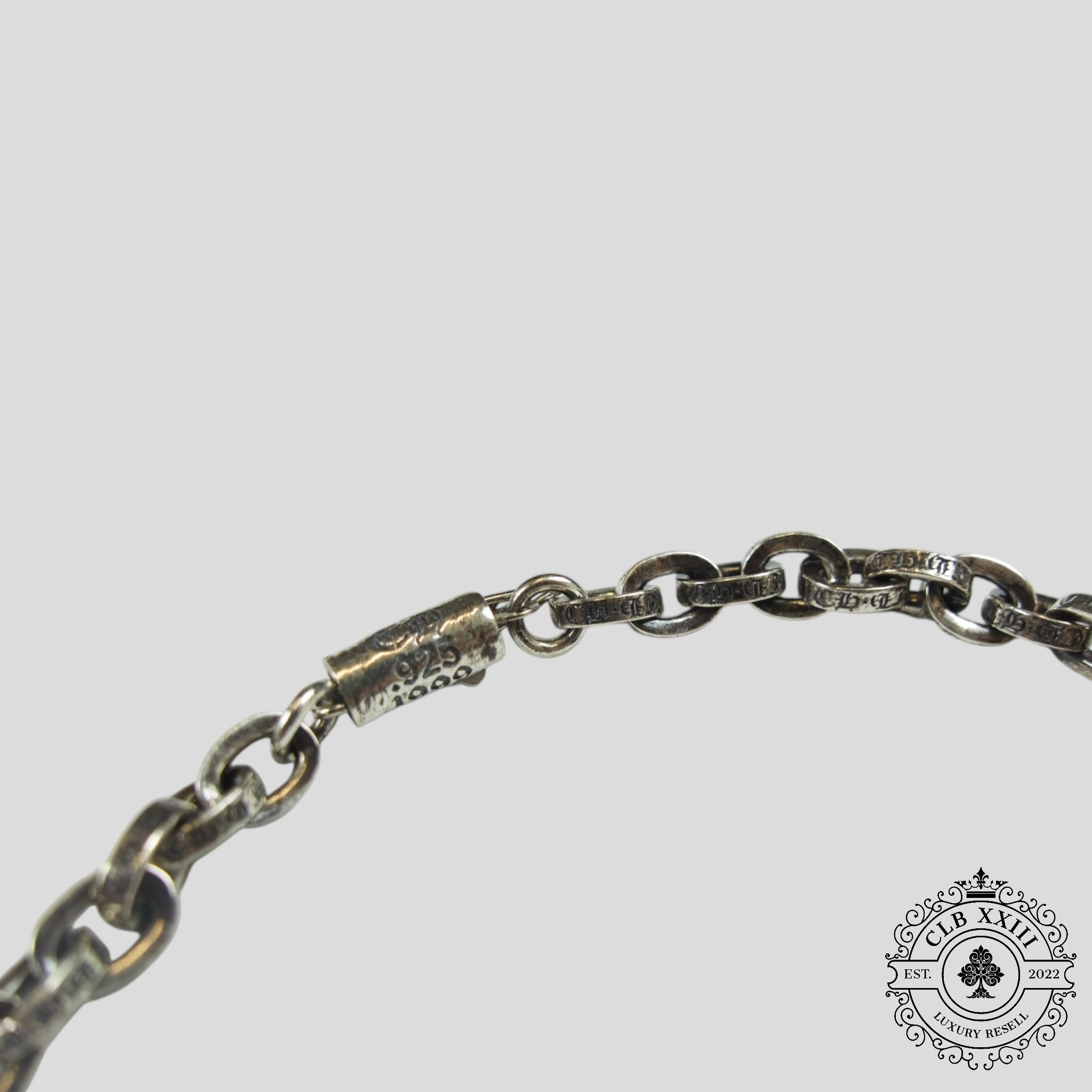 Chrome Hearts Paper Chain Bracelet in Silver