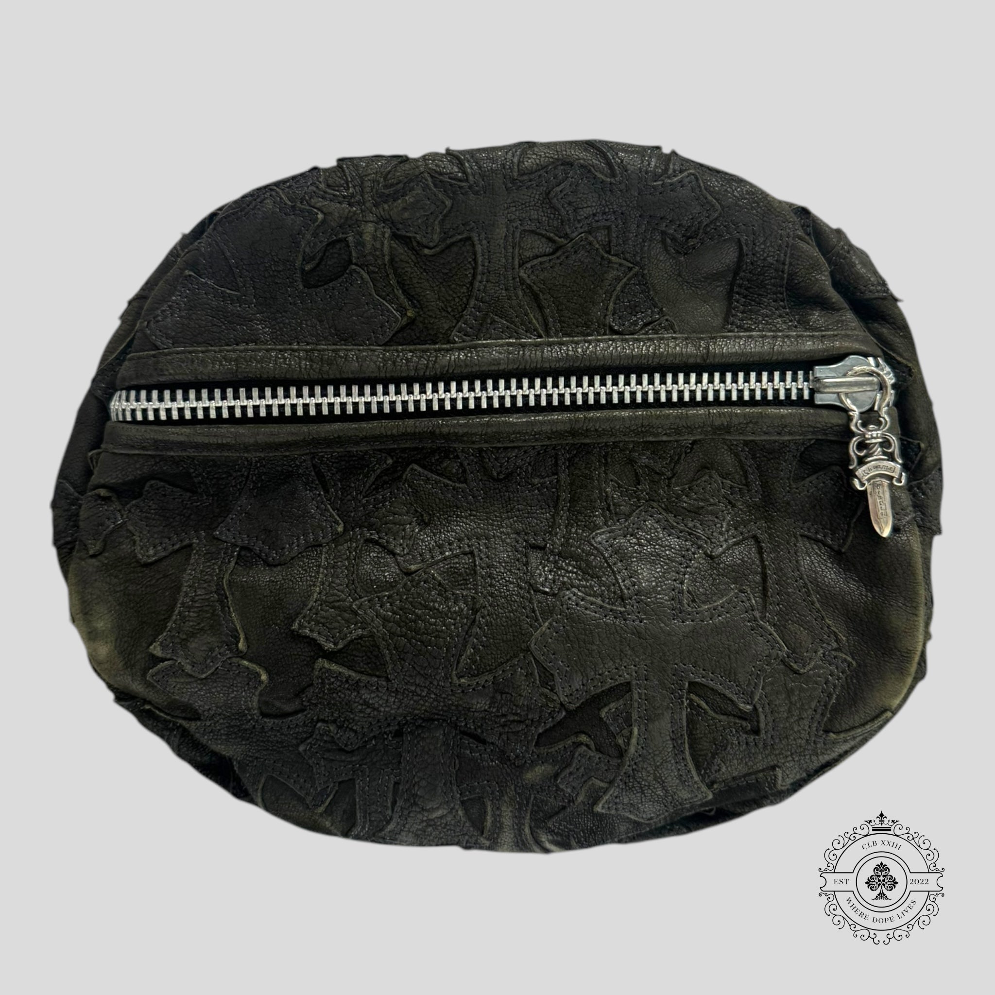 Chrome Hearts Leather Cross Patch Duffle Bag