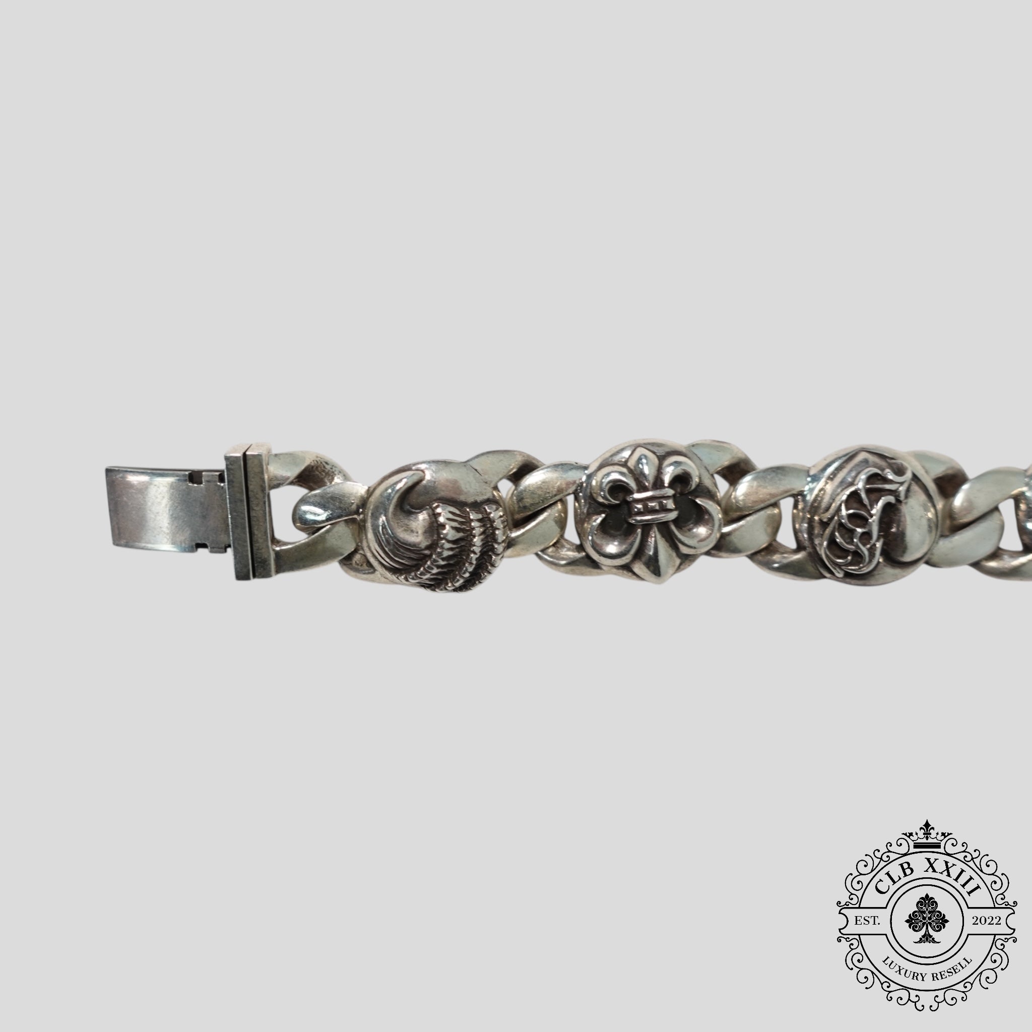 Chrome Hearts Multi Link Bracelet in Silver