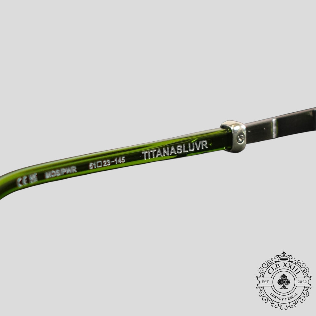 Chrome Hearts Titanasluvr Glasses in Green