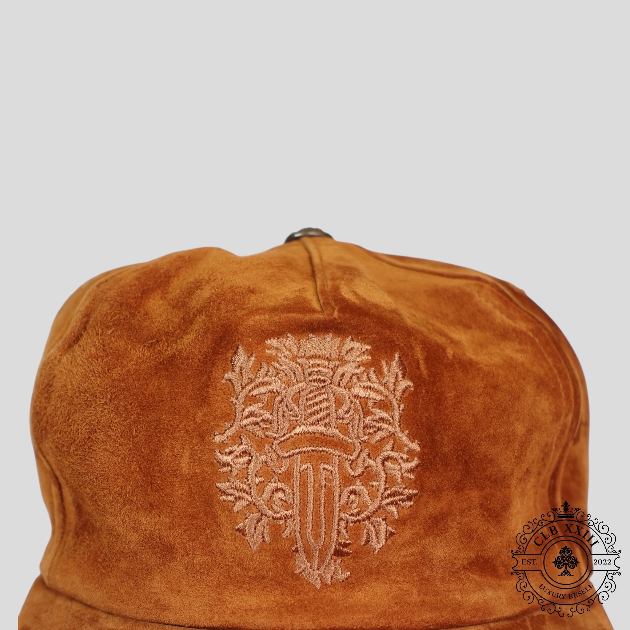 Chrome Hearts Suede Vine Dagger Hat in Brown