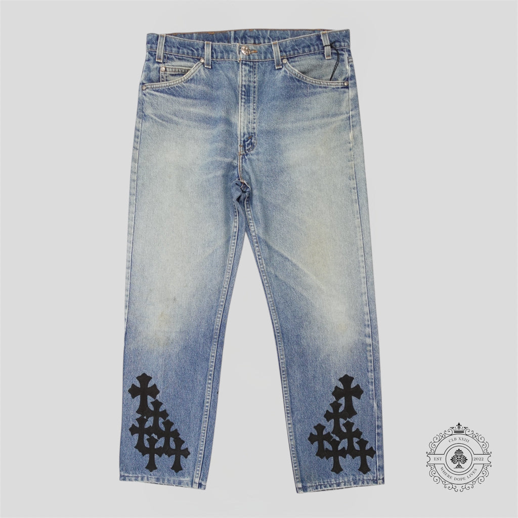 Chrome Hearts Cross Patch Jeans