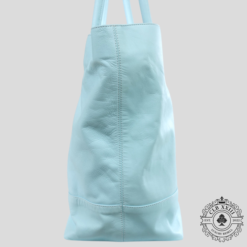 Chrome Hearts Star Patch Leather Tote Bag in Blue