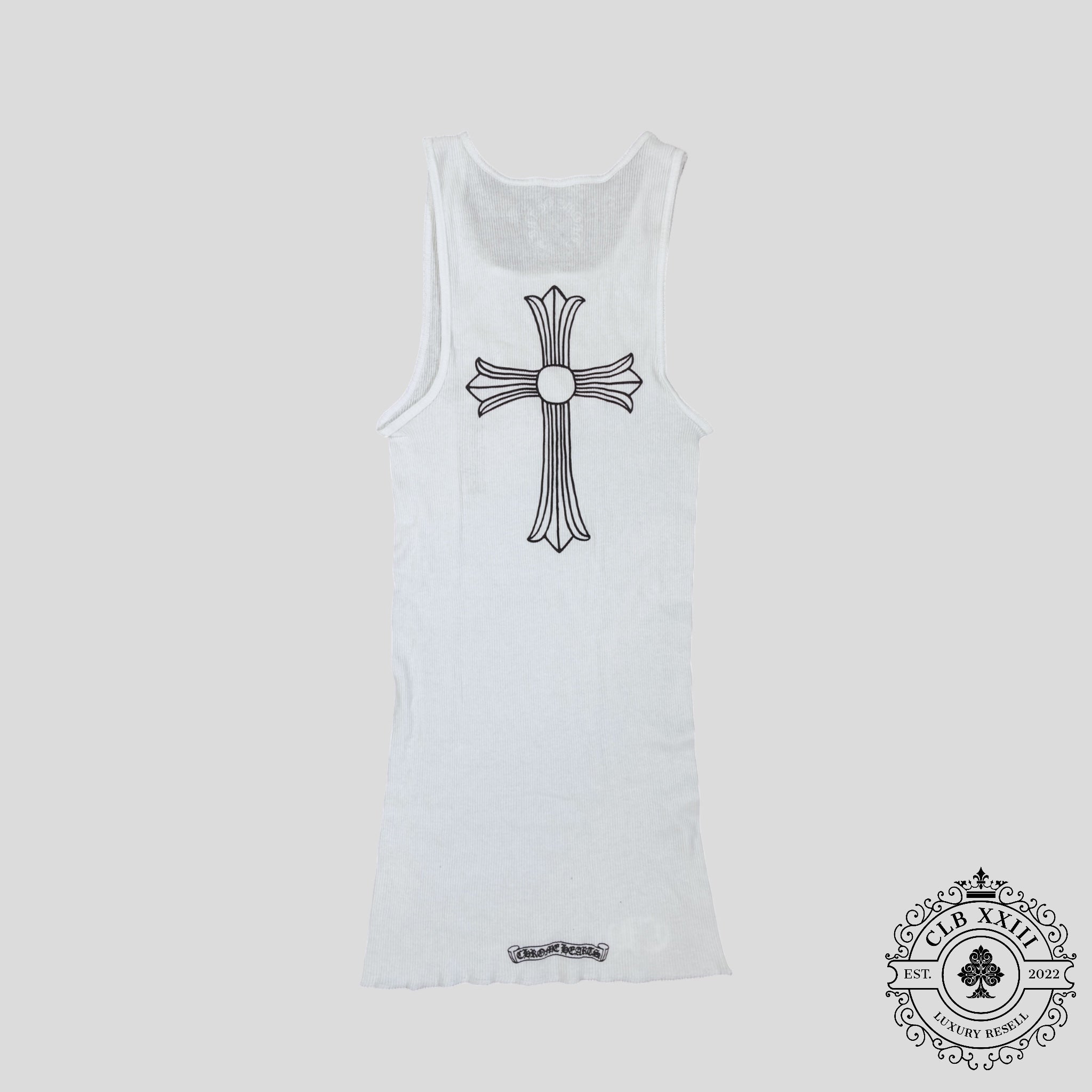 Chrome Hearts Cross Tank Top in White