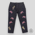 Chrome Hearts Sex Records Patch Double Knee Carpenter Pants
