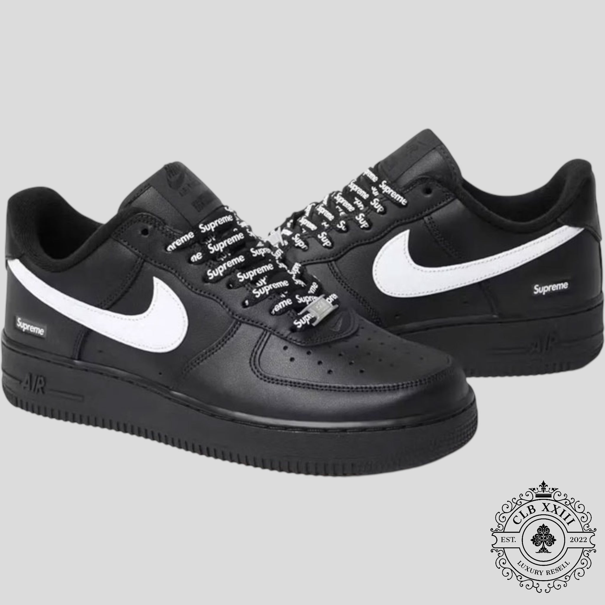 Nike Air Force 1 Low Supreme Black White