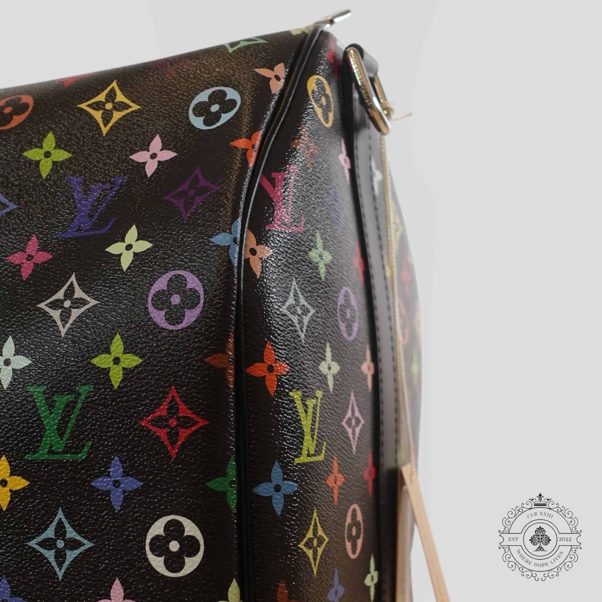 Louis Vuitton x Takashi Murakami Keepall Bandouliere 50 in Black