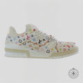Louis Vuitton X Takashi Murakami LV Trainer Sneaker in White