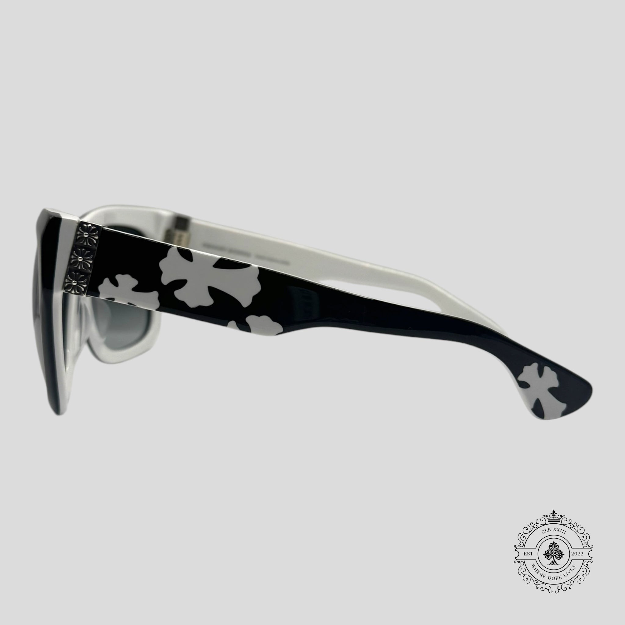 Chrome Hearts Slhore Sunglasses in Black/White