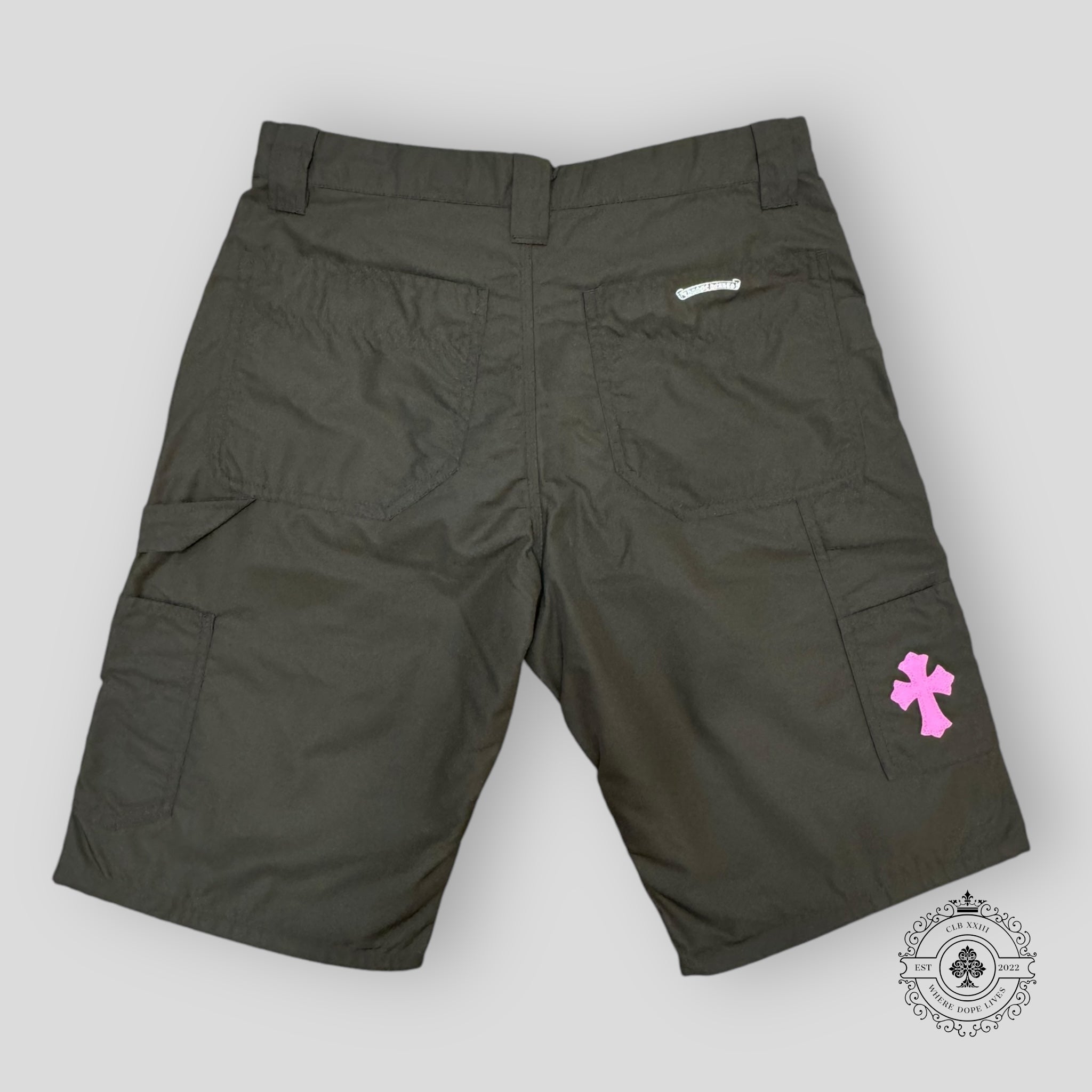 Chrome Hearts Double Knee Nylon Carpenter Short in Brown