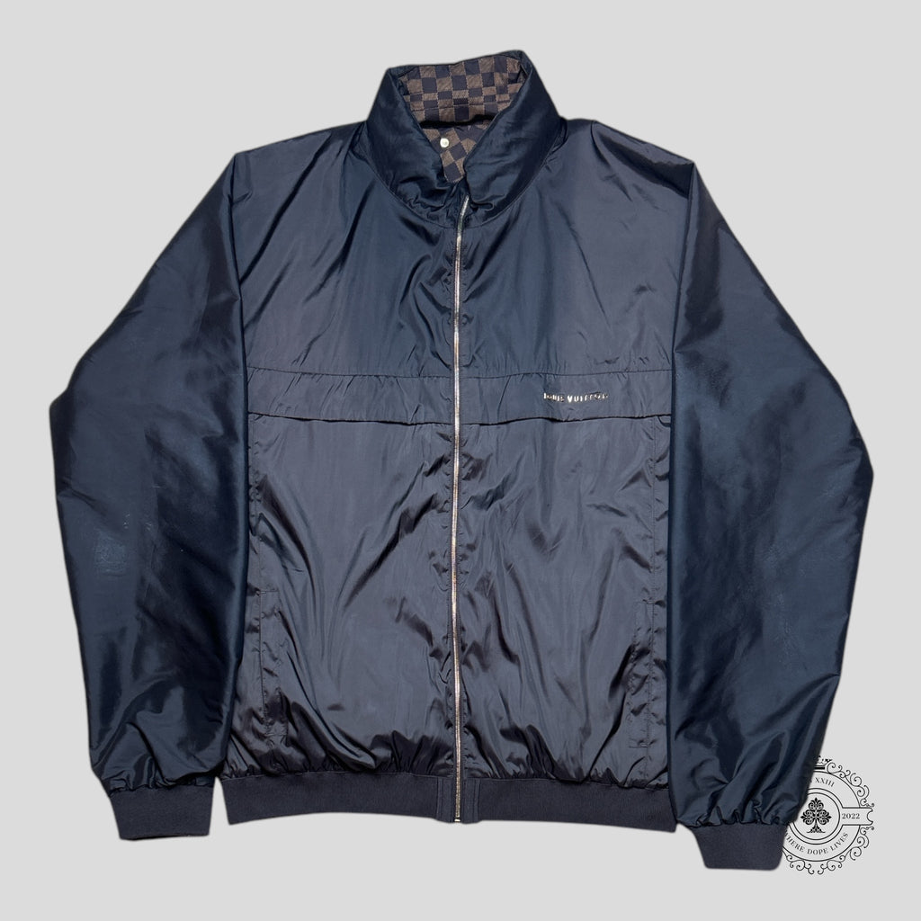 Louis Vuitton Reversible Checkered Damier Windbreaker in Brown