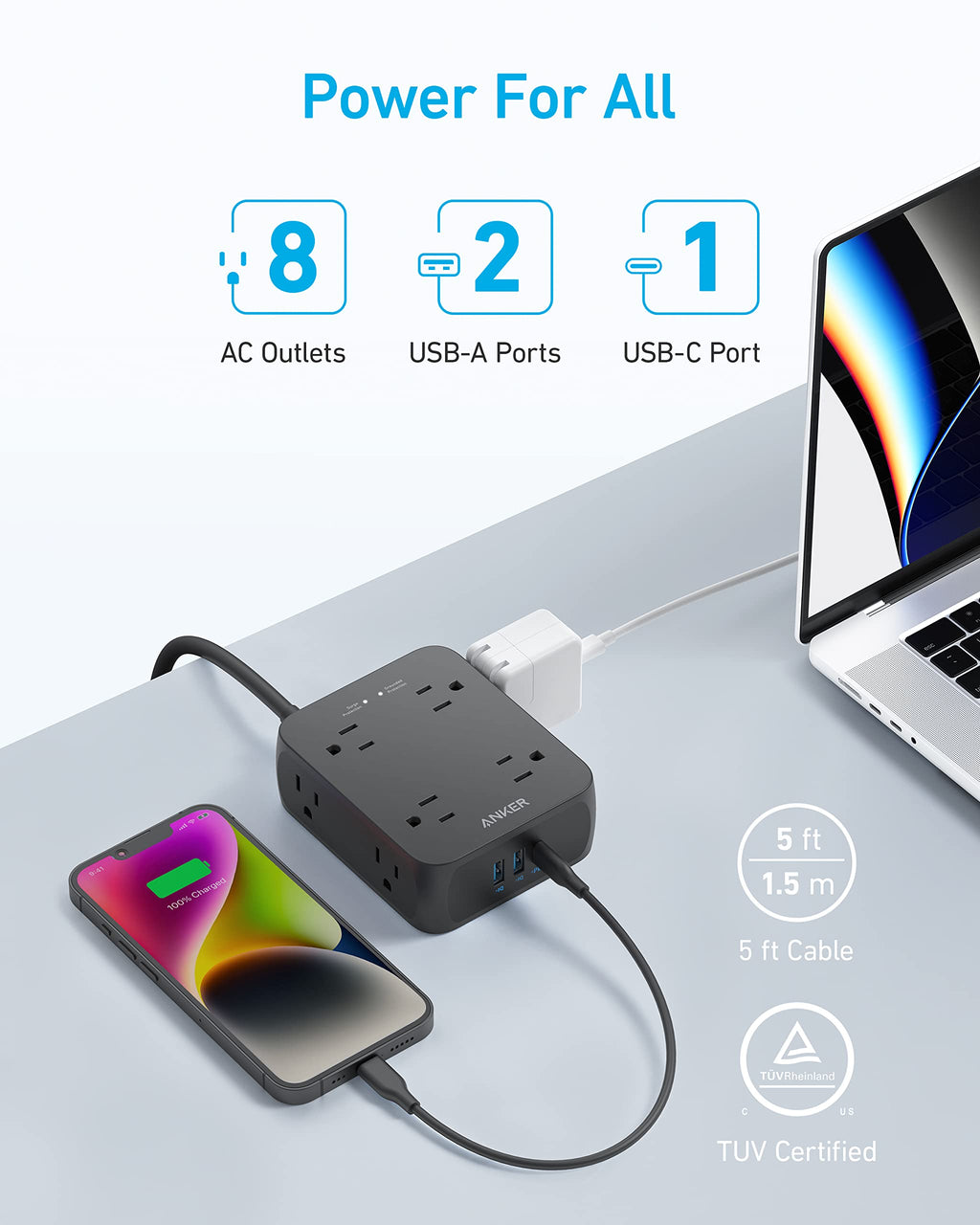 Multiprise USB Anker <b>341</b>