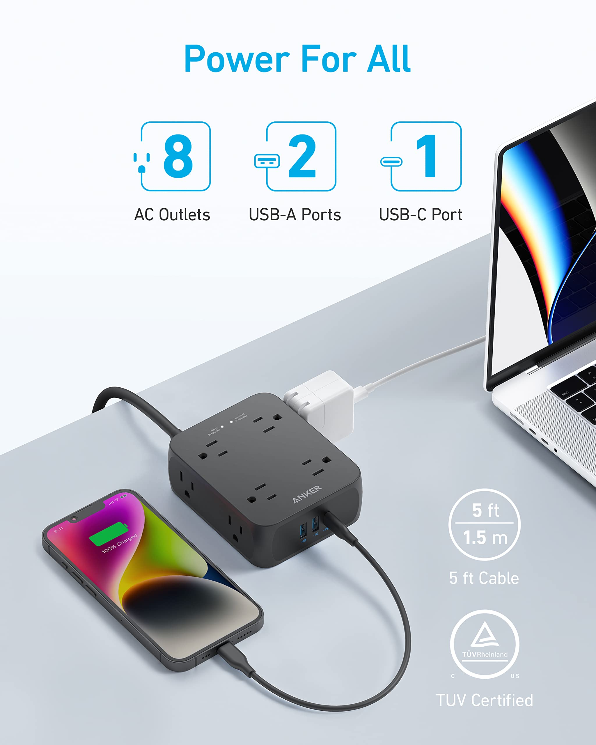 Multiprise USB Anker <b>341</b>