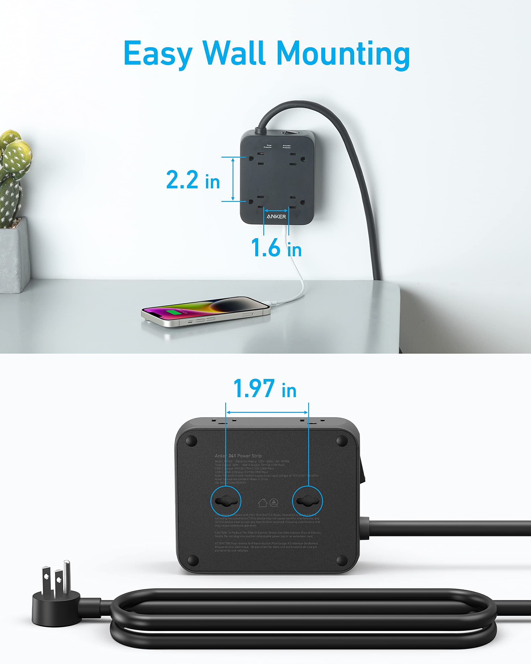 Multiprise USB Anker <b>341</b>