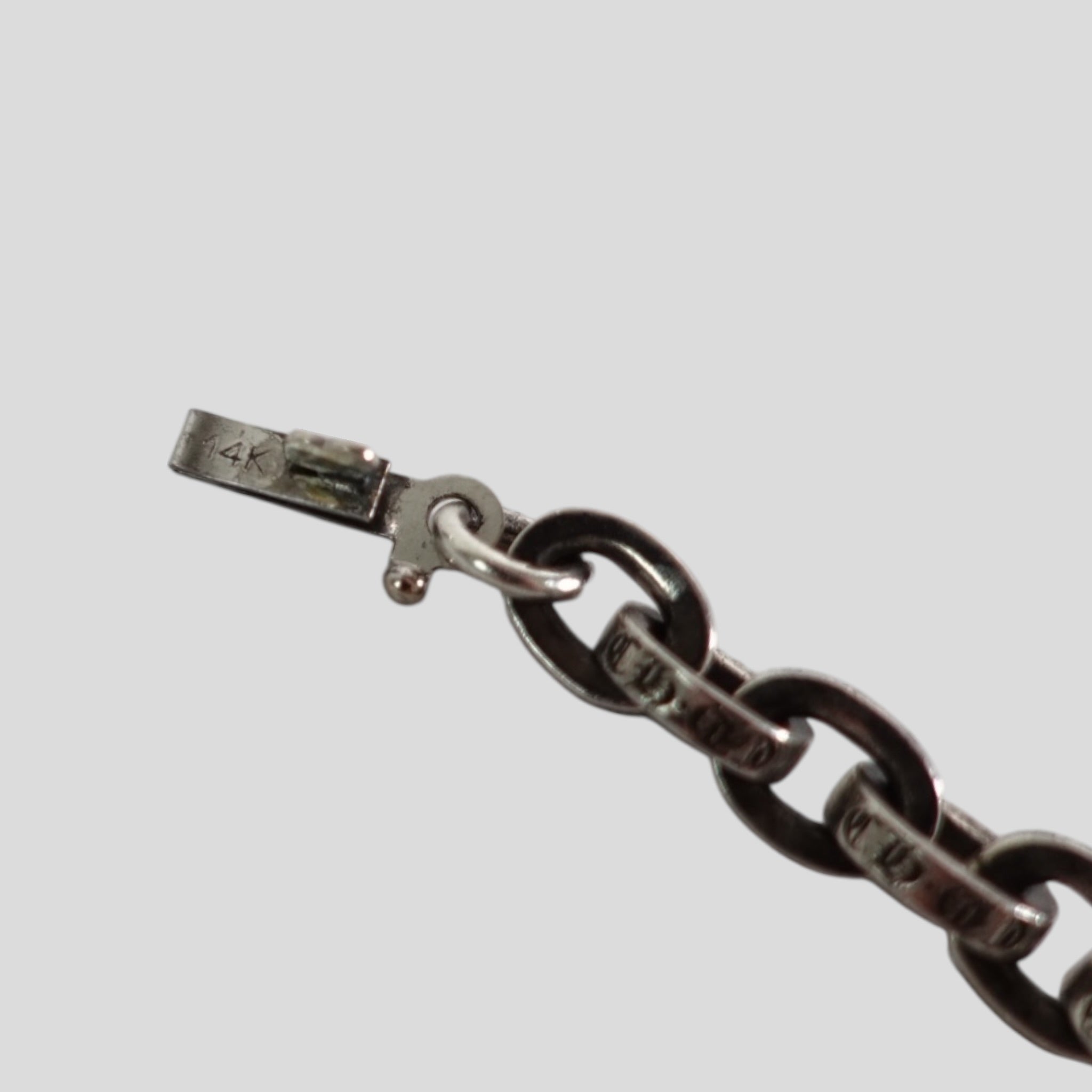 Chrome Hearts Paper Chain Necklace 24" in Silver