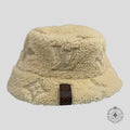 Louis Vuitton Shearling LV Curly Monogram Bucket Hat in Off White