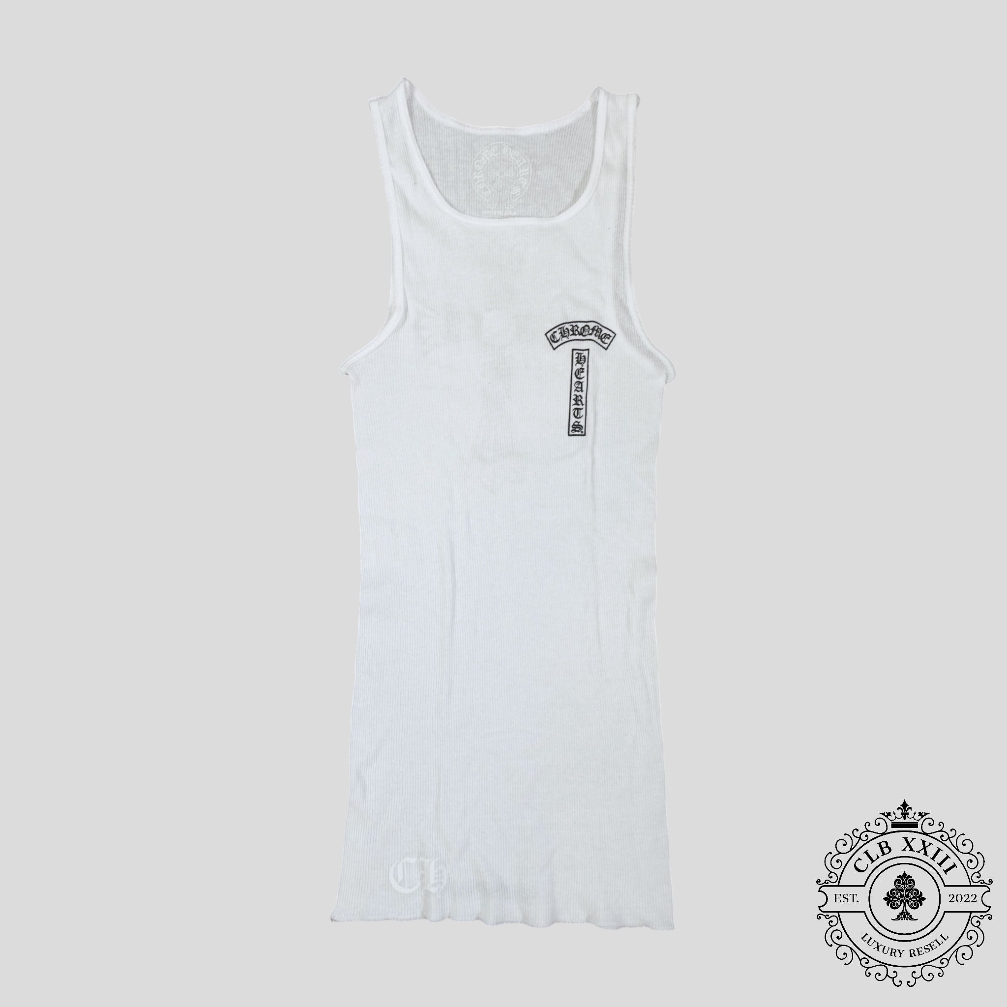 Chrome Hearts Cross Tank Top in White