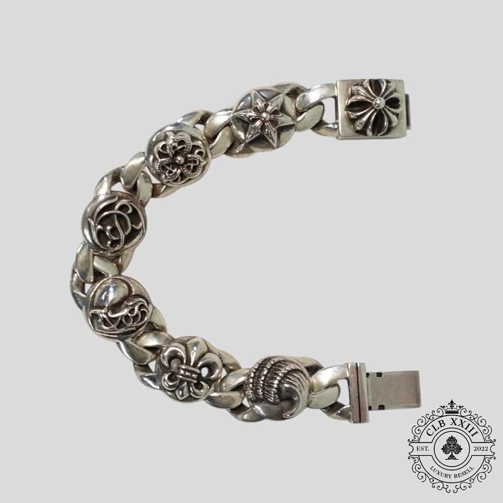 Chrome Hearts Multi Link Bracelet in Silver