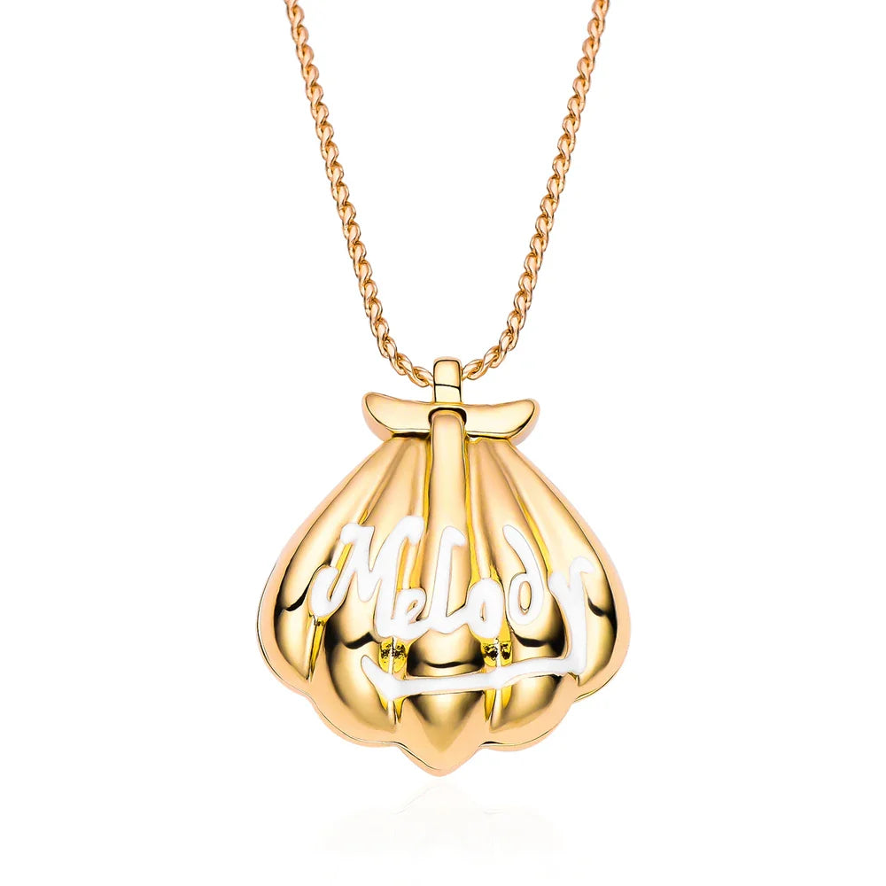 gold shell necklace Melody for Girl Women Daughter