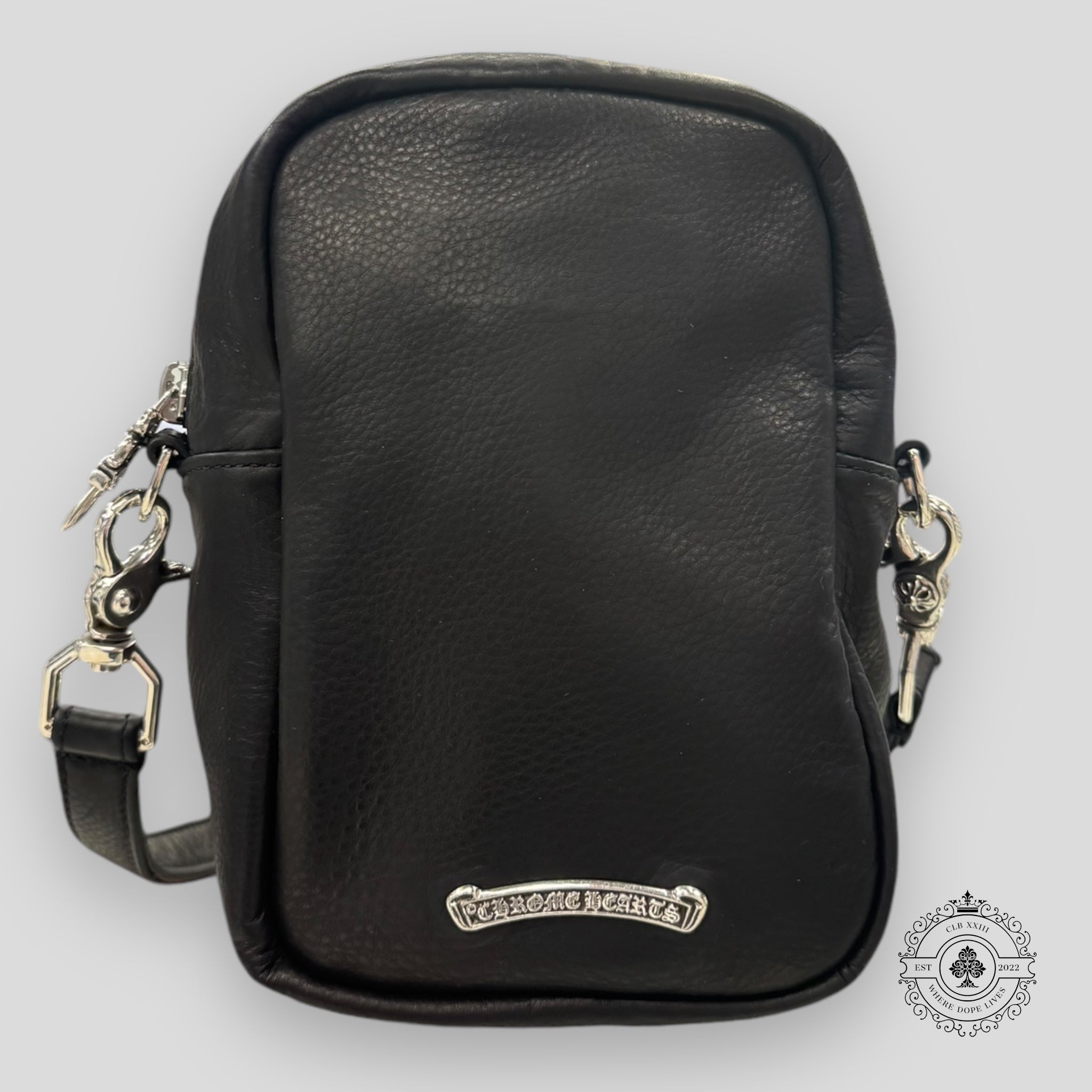 Chrome Hearts Leather Cross Patch Side Bag