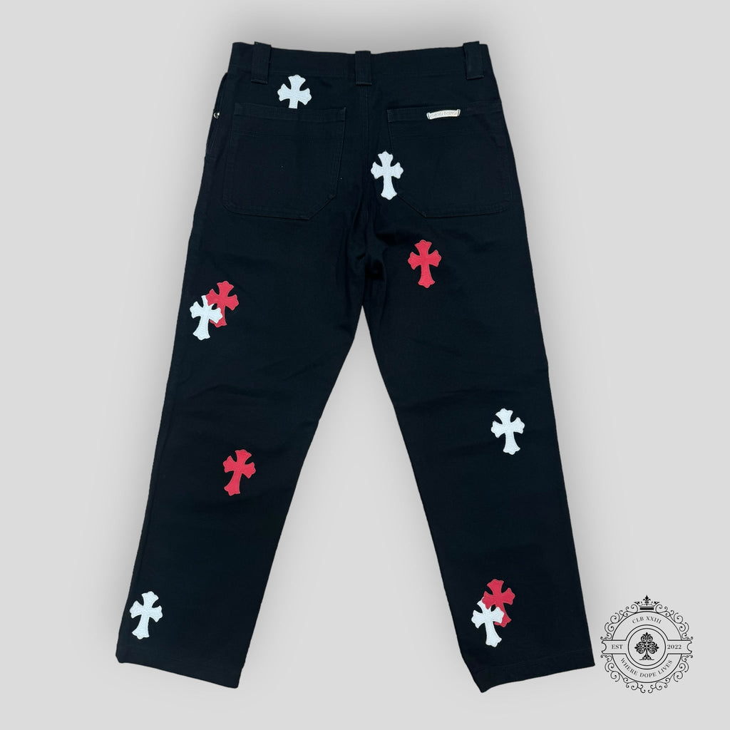 Chrome Hearts Cross Patch Carpenter Pants